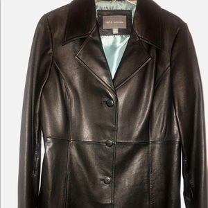 Black Leather Blazer